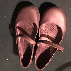 Pearly Purple Croc Maryjanes size 7